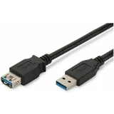 Podaljšek USB 3.0 A-A 3m črn AK-300203-030-S
