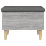  Klupa za pohranu siva boja hrasta 62x42x46 cm konstruirano drvo | shoptok.hr