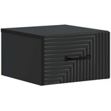  Stenski nočni omarici s predalom 2 pcs Črna 34,5 x 33 x 20 cm, (5000209683) | Shoptok.si