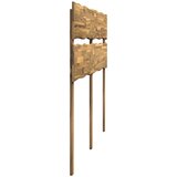  Uzglavlje s prirodnim rubom ROSTOCK Bijela 200 cm | shoptok.hr