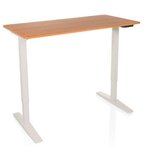 MID.YOU Dvižna Miza Stand Basic, Bela, Barva Hrasta | Shoptok.si