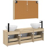  Set ormarića za kupaonicu 4 kom. Hrast sonoma Konstruirano drvo | shoptok.hr