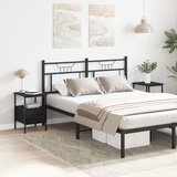 vidaXL Nočne omarice 2 kosi Črna bukva 34x36x50 cm Inženirski les, (22090221) | Shoptok.si