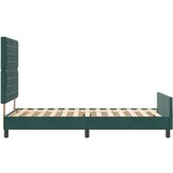 vidaXL Postelja Dark Green 90x190 cm Žamet, (22049109) | Shoptok.si