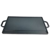 Grill King cast iron bbq dvostranska žar plošča z integriranimi ročaji, 38x28 cm, (21567570) | Shoptok.si