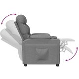  Naslonjač od tkanine svjetlosivi | Eponuda.com