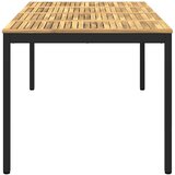  Stol za večeru u vrtu Bijela i crna 196 x 100,5 x 75 cm | shoptok.hr