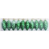  Božićna kuglica s četinicom 40 pcs Zelena Plastika | shoptok.hr