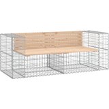  Vrtna klupa s gabionskim dizajnom 184x71x65,5 cm od borovine | shoptok.hr