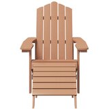  Vrtne stolice Adirondack s osloncem za noge i stolom HDPE smeđe | Eponuda.ba