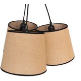  Duolla - Luster na sajli ROSSA 3xE27/15W/230V, prečnik 45 cm, braon/crna | Eponuda.com