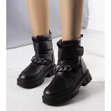Gemre Black snow boots with chain Ephraim | shoptok.hr