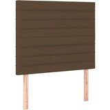  Okvir za krevet s uzglavljem tamnosmeđi 100x200 cm od tkanine | shoptok.hr