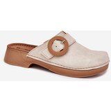 Inblu Women's Slippers With Buckle Beige | Shoptok.si