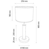  Spot-Light 7017400711551 - Stona lampa BENITA 1xE27/60W/230V hrast | Eponuda.com