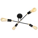  Prislonjeni luster ROSETTE 4xE27/15W/230V crna/zlatna | Eponuda.com