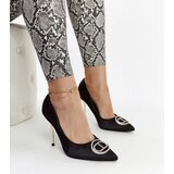 Gemre Black stilettos with rhinestones Elife | Shoptok.si