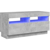 Maison Chic TV omarica - TV stojalo - Televizijska omarica z LED lučkami betonsko siva 80x35x40 cm, (21700574) Cene