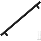  Ručke za ormarić 5 kom crne 224 mm od nehrđajućeg čelika | shoptok.hr