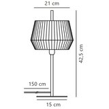 Nordlux Stona lampa DICTE 1xE14/40W/230V bela/crna | Eponuda.com