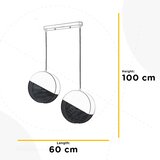 Lesnina XXXL VISEČA SVETILKA 5079 ROLLO 60/13/100 cm E27 | Shoptok.si