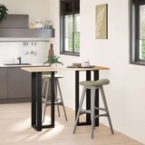 vidaXL Noge za barski stol T-oblika 2 kom crne 40x35x(100-101)cm čelik | shoptok.hr