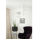  Brilagi - Luster na kablu ALASKA LUNETA 1xE27/15W/230V preč. 25 cm siva/krem | Eponuda.com