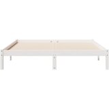 Dugi okvir kreveta bez madraca bijeli 160 x 210 cm od borovine | shoptok.hr