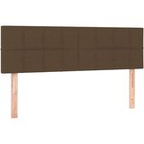 vidaXL Krevet box spring s madracem LED tamnosmeđi 140x200 cm tkanina | shoptok.hr