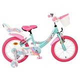 Volare dječji bicikl Unicorn 16″ zelene boje, s dvije ručne kočnice Cijene