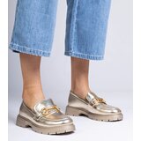 Gemre Golden elegant loafers with Letty embellishment | Shoptok.si