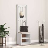 vidaXL Drevo za dvorano "SANDENS" bela 45x40x159,5 cm masivni les bora | Shoptok.si