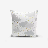 Minimalist Cushion Covers jastučnica s primjesom pamuka Grey Clouds With Points Stars, 45 x 45 cm