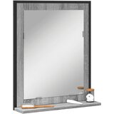 vidaXL Kupaonsko ogledalo s policom boja hrasta 50 x 12 x 60 cm drveno Cijene