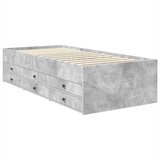  Krevet na dan Beton siva i crna 70 x 190 cm Konstruirano drvo | shoptok.hr