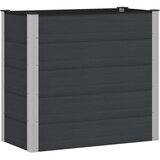 vidaXL Povišena gredica - Vrtna gredica Crna 100 x 50 x 91 cm WPC i aluminij - 100 x 50 x 91 cm Crna Cijene