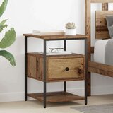 vidaXL Noćni ormar Staro drvo 40 x 42 x 56 cm Konstruirano drvo | shoptok.hr
