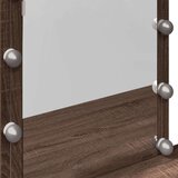 vidaXL Toaletni stolić s LED svjetlima smeđa boja hrasta 100x40x130 cm | shoptok.hr