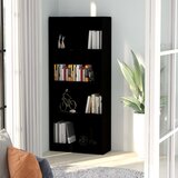 vidaXL Ormarić za knjige s 4 razine crni 60 x 24 x 142 cm od iverice Cijene