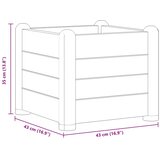  Povišena vrtna gredica PP antracit 43 x 43 x 35 cm | Eponuda.ba
