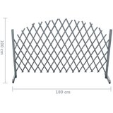  Rešetkasta ograda od masivne jelovine 1,8 x 1 m siva | Eponuda.com