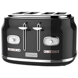 Retro Black 4 Slice toster