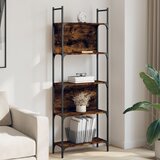 Police za knjige 5 razina boja hrasta 60,5x24x166,5 cm drvene | shoptok.hr