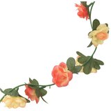 Božićni cvjetni vijenci 6 kom crvena i boja pjenušca 240 cm | shoptok.hr