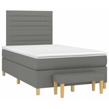  box spring s madracem tamnosivi 120 x 190 cm tkanina | shoptok.hr