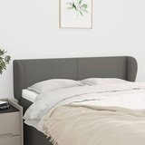  Uzglavlje s ušima tamnosivo 147x23x78/88 cm od tkanine | Eponuda.com