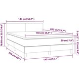  S oprugama i madracem crni 140 x 200 cm od umjetne kože | shoptok.hr