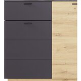 Mömax komoda tonale, barva hrasta, temno siva | Shoptok.si
