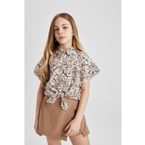 Defacto Girls Crop Short Sleeve Patterned Shirt | shoptok.hr