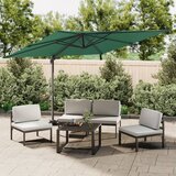 vidaXL Konzolni suncobran s aluminijskim stupom zeleni 300 x 300 cm | shoptok.hr
